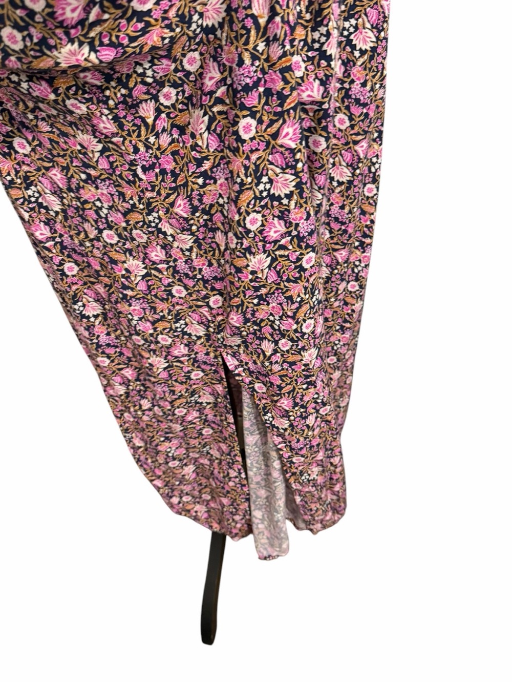 Old Navy Pink and Black Floral Maxi Dress Skirt - Picture 5 of 8
